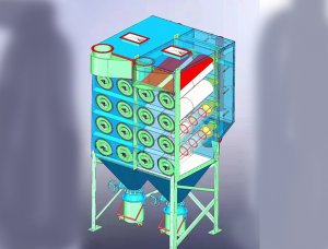 斜插濾筒除塵器